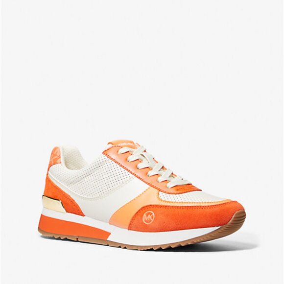 Michael Kors Andi Color-Block Trainer Sneakers Poppy - Picture 1 of 4